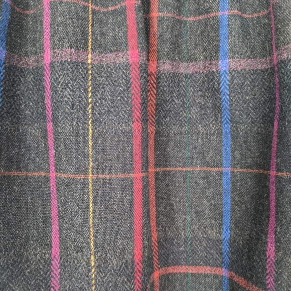 Boston Traveler Vintage Gray Multicolor Wool Skirt - Picture 2 of 6